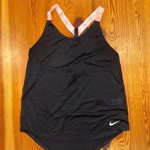 Black and pink Nike tank top